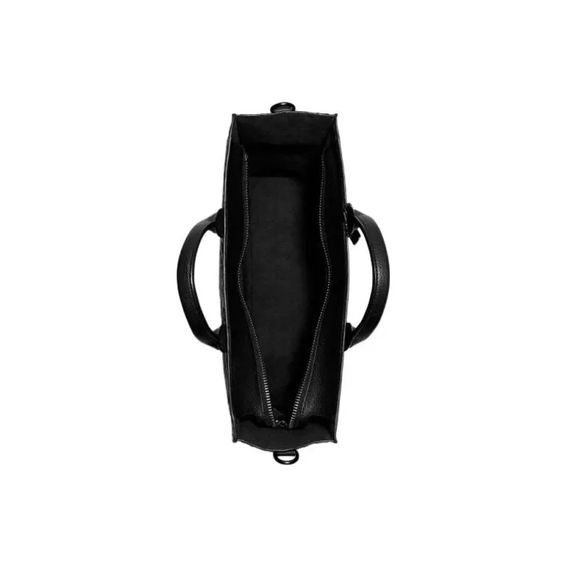 COACH Gotham Pebbled Leather Tote Bag Shopping Bag Crossbody Handbag Large Size Women's Black-2