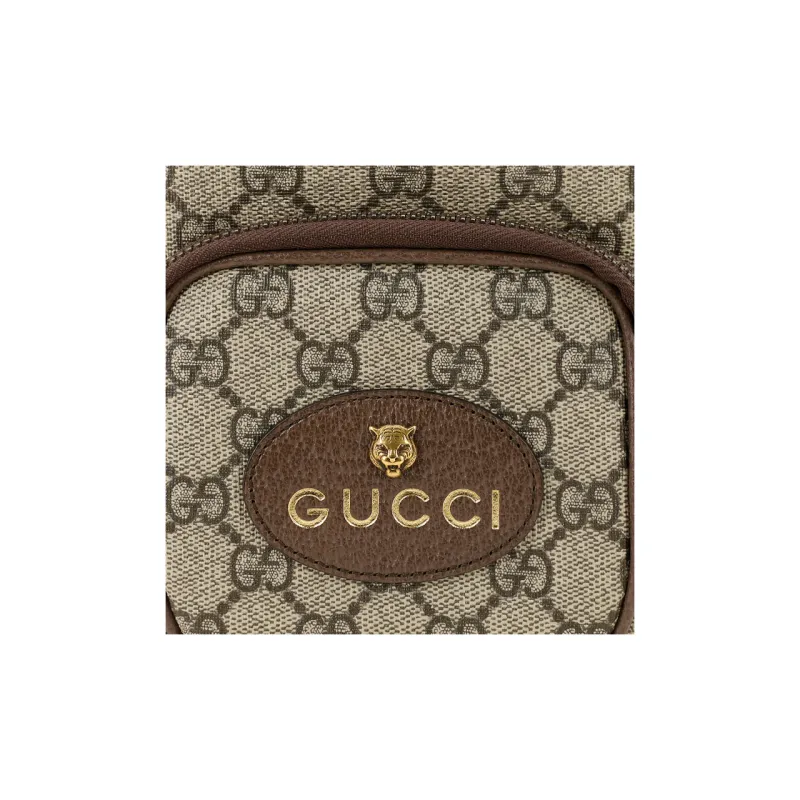 GUCCI Unisex Neo Vintage Monogram Mini Cowhide Single-Shoulder Bag-12