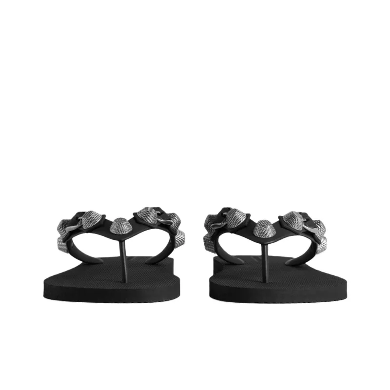 Balenciaga Cagole Thong Sandals 'Black' Women's-3