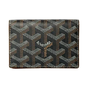 GOYARD MALESHERBES Canvas With Leather Card Holder Unisex Brown