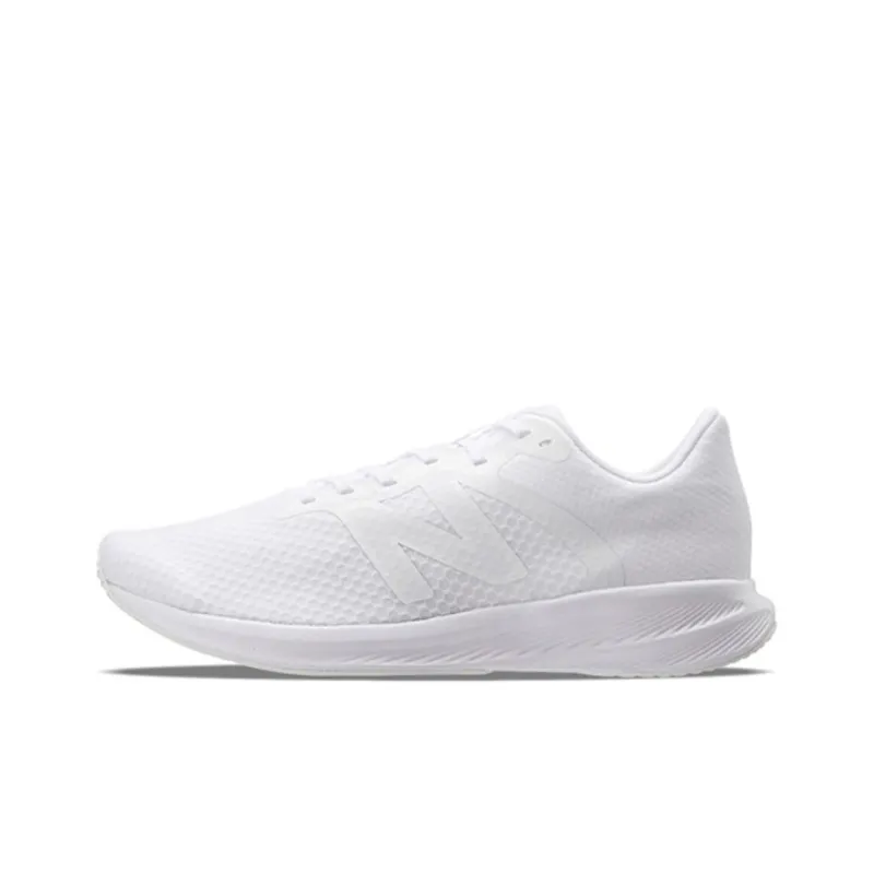New Balance NB 413 Anti Slip Wear Resistant Low Top Running Shoes Men's White Beige-0