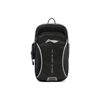 LiNing Li Ning Running Collection Polyester Arm Bag Cell Phone Pouch Regular Unisex Black