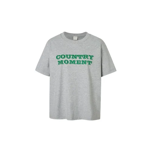 COUNTRY MOMENT T-Shirts Unisex Gray