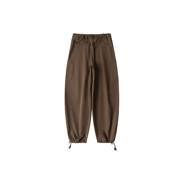 COUNTRY MOMENT Casual Pants Unisex Dark Camel Brown-1