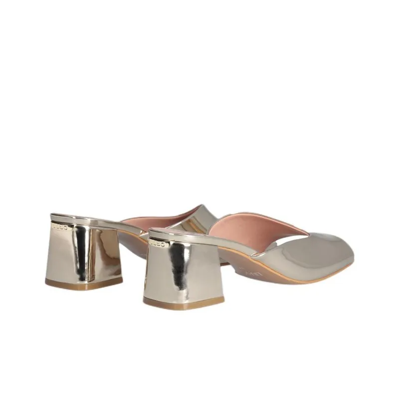 LIU JO 65mm Judy Metallic Asymmetric Sandals-3