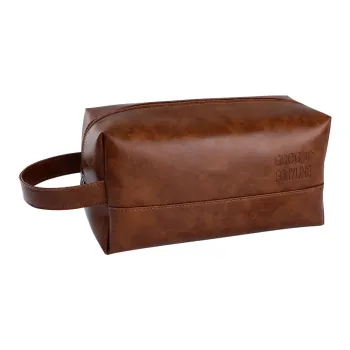 HAWA PU Makeup Bags Toiletry Bags Unisex Black/Brown