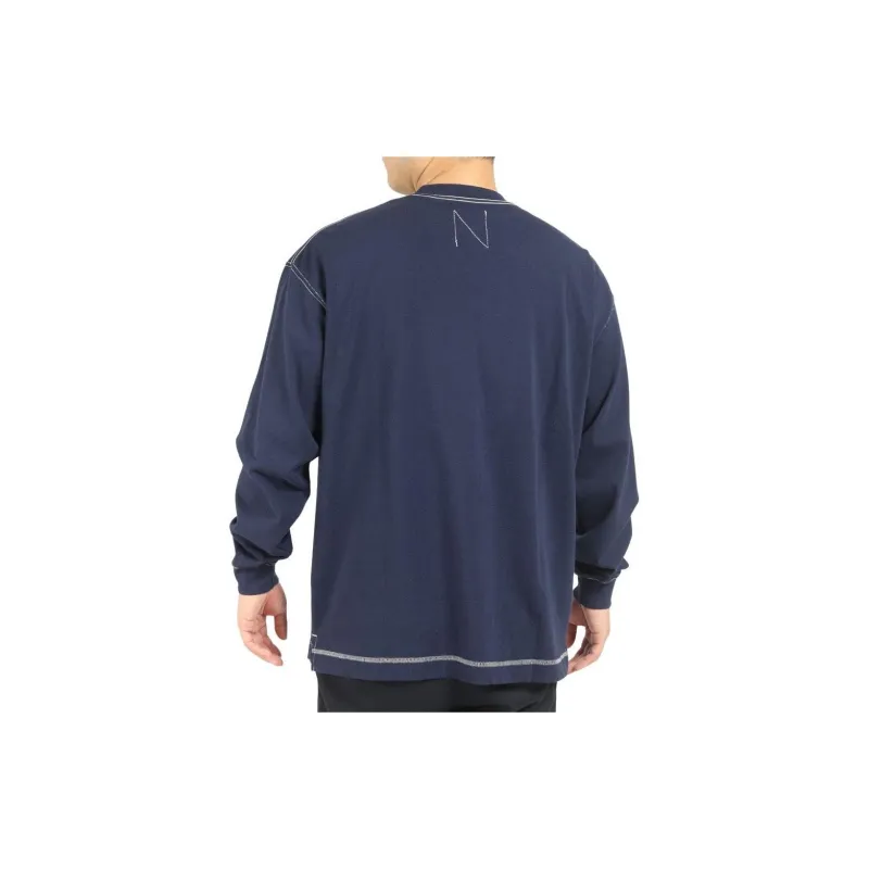 New Balance Sweatshirt Men's Marine Blue-1