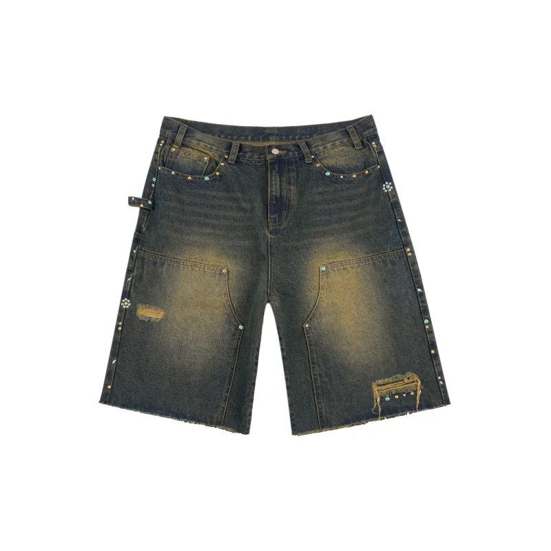 S45 Denim Shorts Men Blue-1