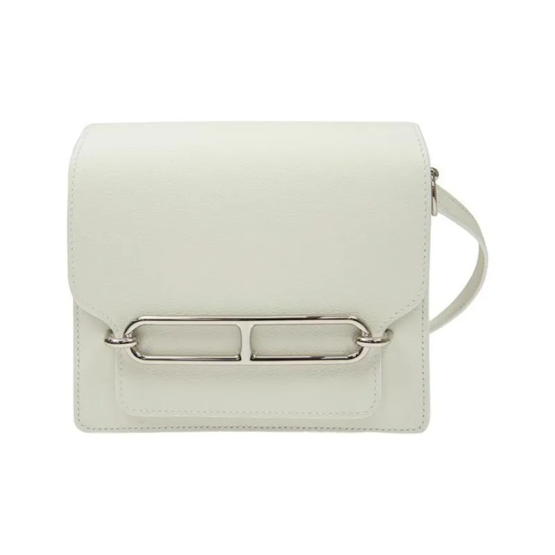 HERMES Roulis Evercolor Leather Crossbody Bags Mini Women's 01 Blanc Pure White-0