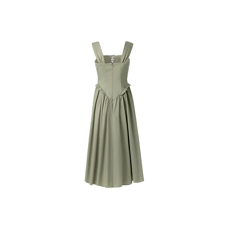 TAMMY TANGS Slip Dress Women's Green-1