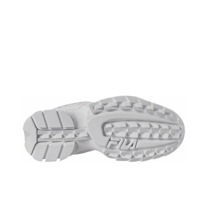 FILA Disruptor Slip Resistant Low Top Casual Shoes Women's White-4