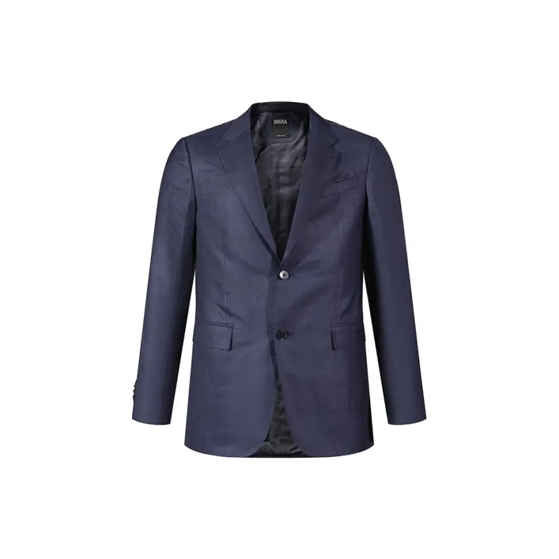 Zegna SS24 Business Suit Men's Dark Blue-1