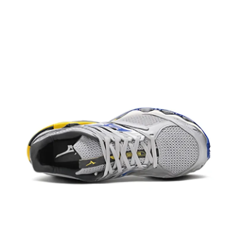 Mizuno Cushioning Anti-Slip Wear-Resistant Breathable Support Balance Low-Top Casual Running Shoes Unisex Gray Blue-2