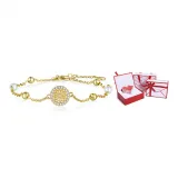 Pearl compass bracelet - confession gift box