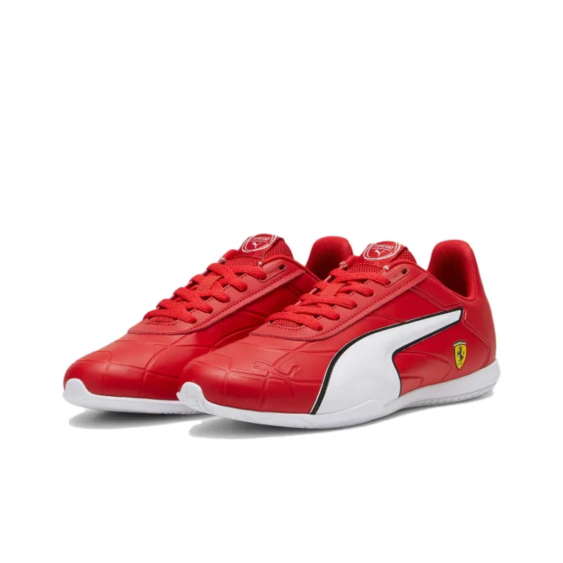 PUMA Scuderia Ferrari Tune Cat Non slip Lightweight Low Top Casual Shoes Men's Red White-2
