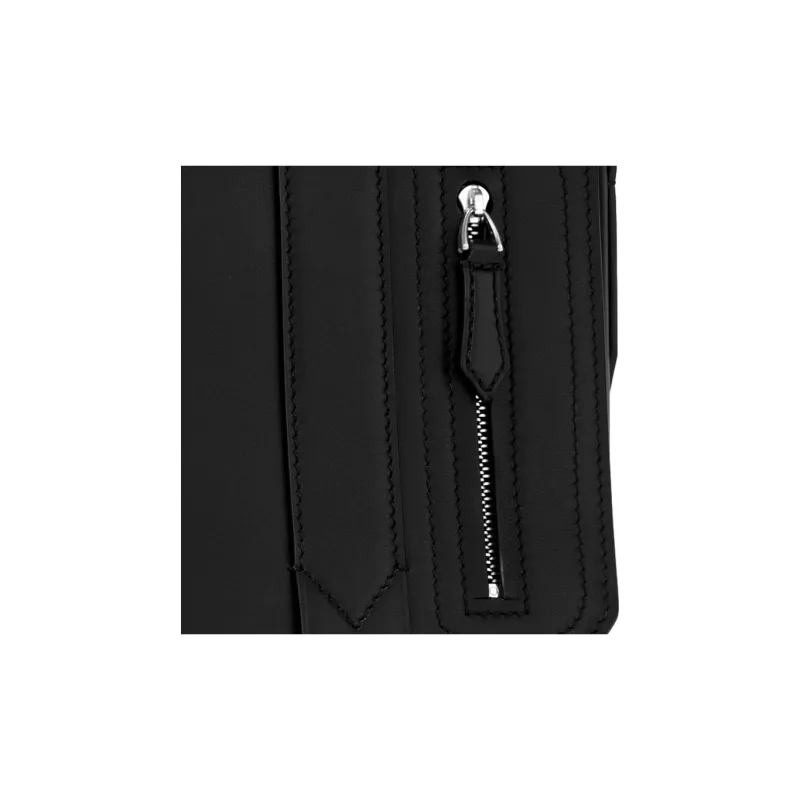 MONTBLANC Cow Leather Messenger Bag Crossbody Bags Mini Men's Black-6