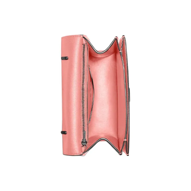 COACH Alie Pebbled Leather Handbag, Shoulder Bag, Crossbody Bag Small Size Women's Candy Pink-2