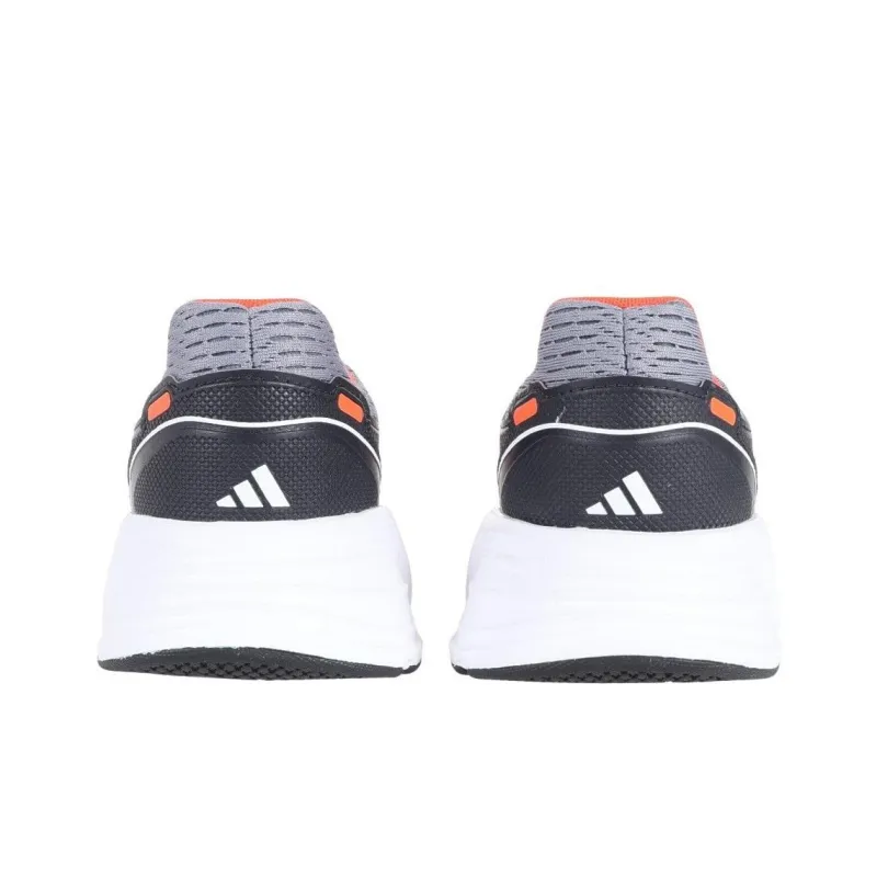 Adidas Galaxy Star M Cushioning Wear-Resistant Low-Top Running Shoes Men's Gray White Orange-4