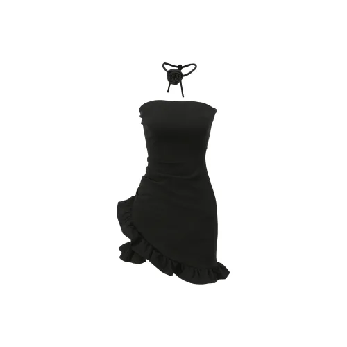 Udon House Sleeveless Dresses Women's Black