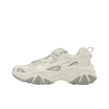QIAODAN Elf Rabbit Slip-Resistant Breathable Lightweight Mid-Top Casual Shoes Women's Ivory