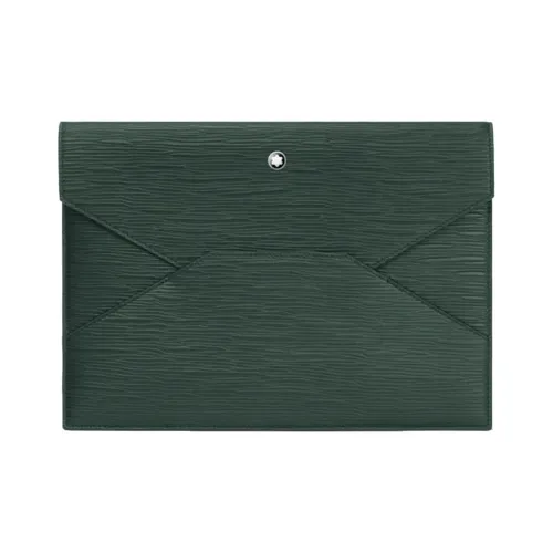 MONTBLANC Meisterstuck Cow Leather Clutch Men's British Green