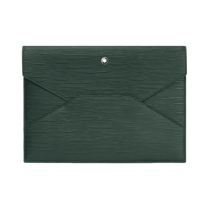 MONTBLANC Meisterstuck Cow Leather Clutch Men's British Green-0