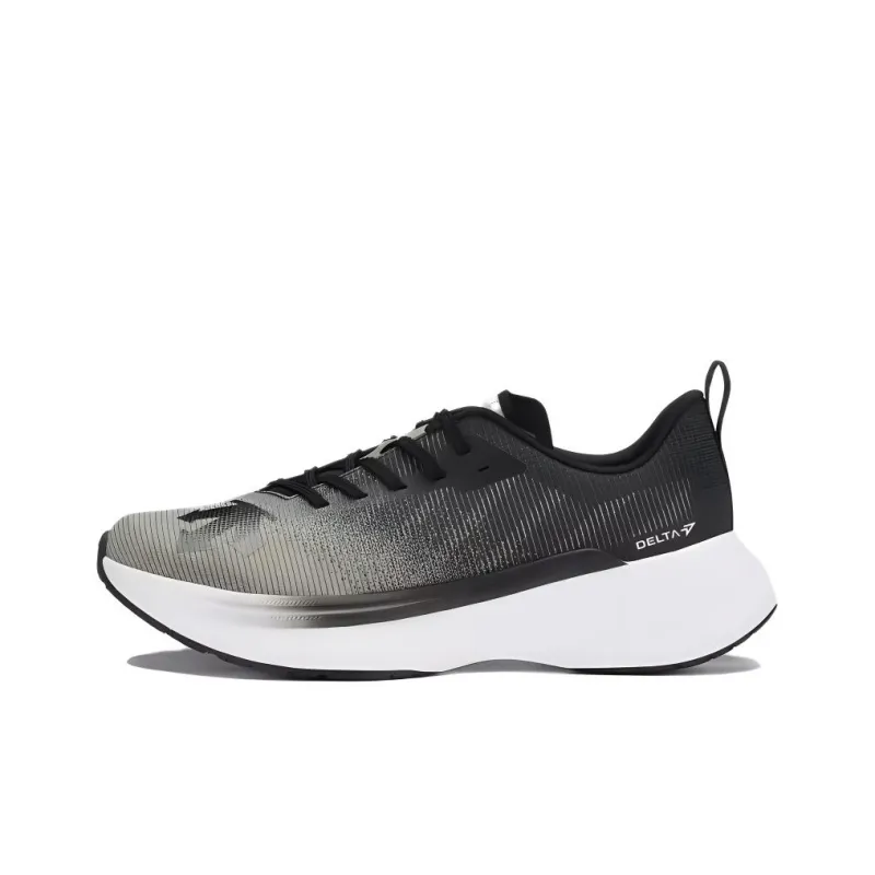 DESCENTE DELTA Cushioned Wear Resistant Breathable Low Top Casual Running Shoes Men's Dark Gray-0