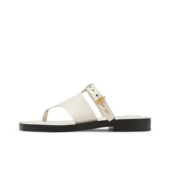 CHARLES&KEITH Flip Flops Women's White/Black