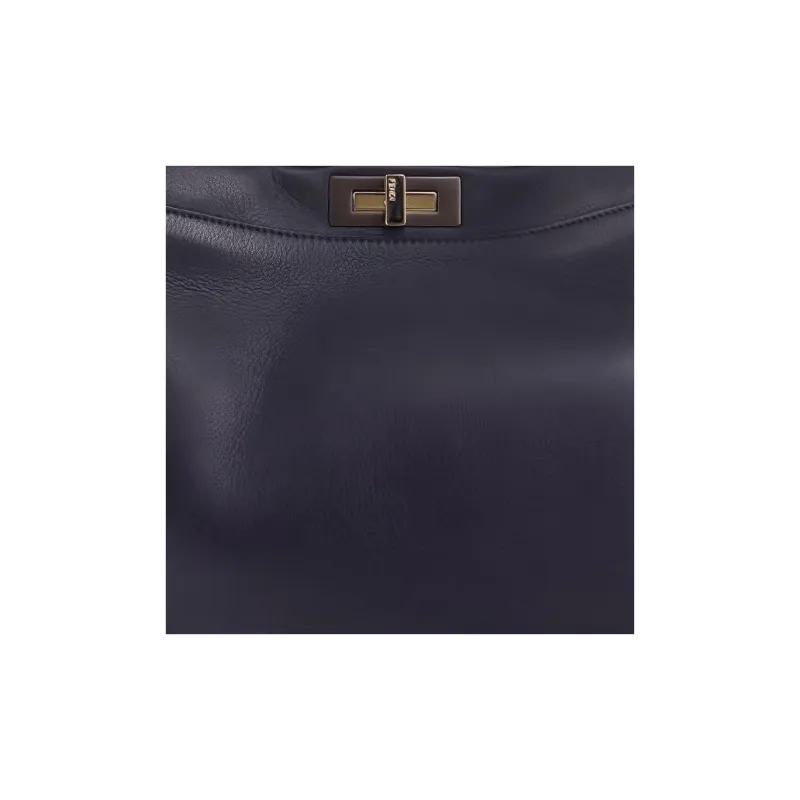 FENDI Leather One Shoulder Handbags Women's Black-5