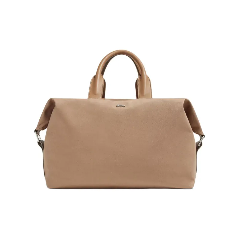 Ermenegildo Zegna Logo-Lettering Raglan Holdall-1