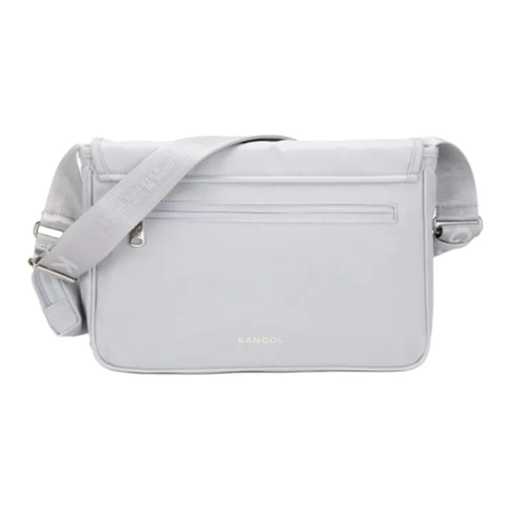 KANGOL Nylon Messenger Bag Crossbody Bag Shoulder Bag Women's Gray-2