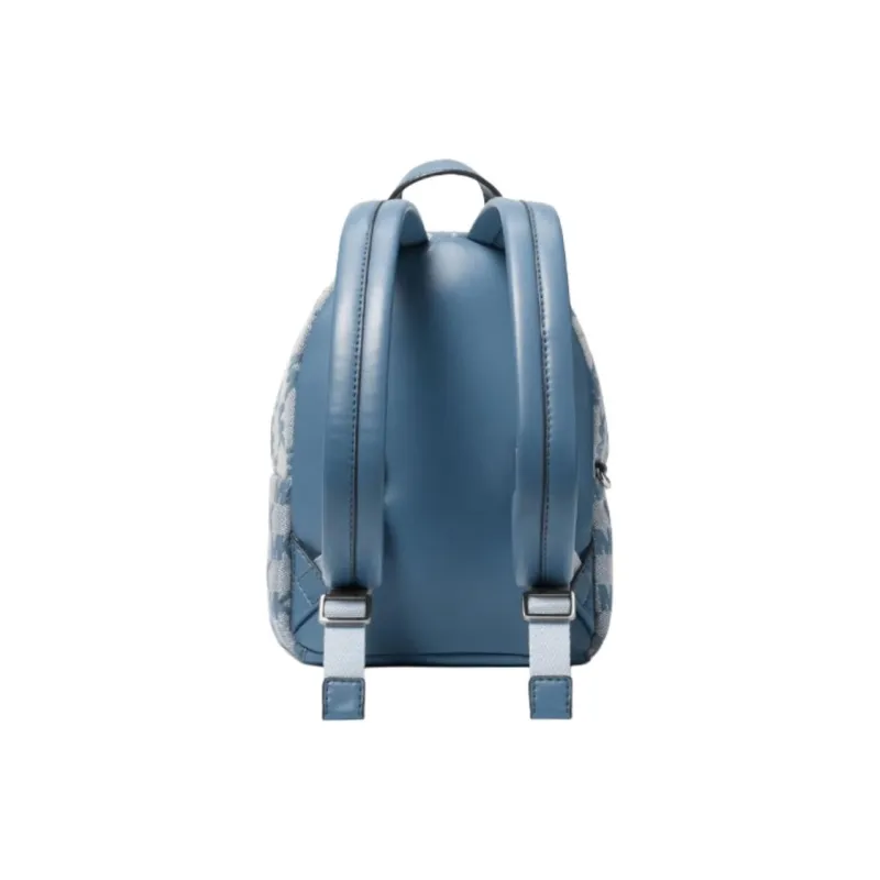 MICHAEL KORS Maisie Fabric Backpack Trumpets Women's Blue & White-3