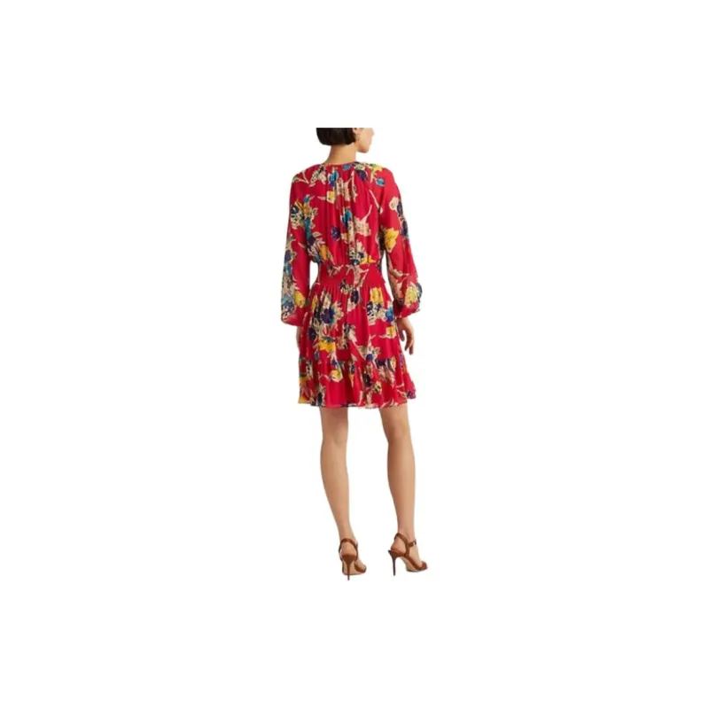 Polo Ralph Lauren Long-Sleeved Dresses Women's Red-1