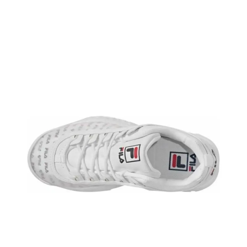 FILA Disruptor Slip Resistant Low Top Casual Shoes Women's White-2