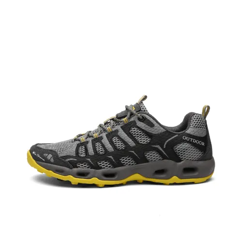 BEN SHERMAN Hiking / Trekking Shoes Men Low-Top Yellow