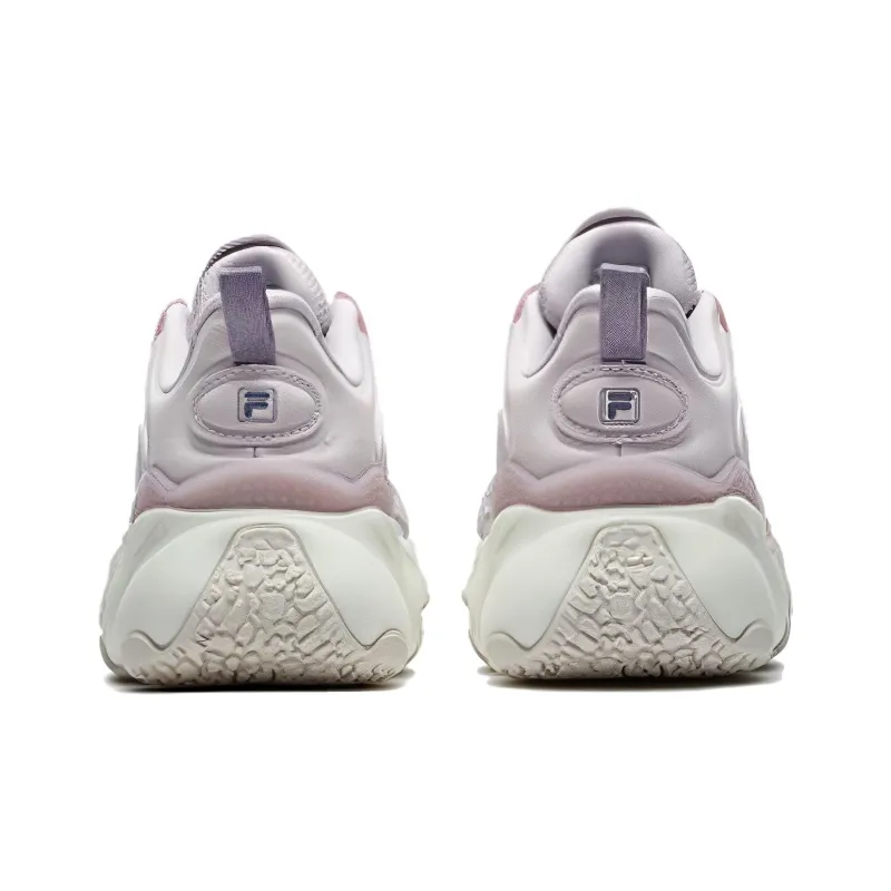 FILA Jagger Ⅱ Cushioning Anti Slip And Wear Resistant Low Top Casual Shoes Women's Purple Gray-3