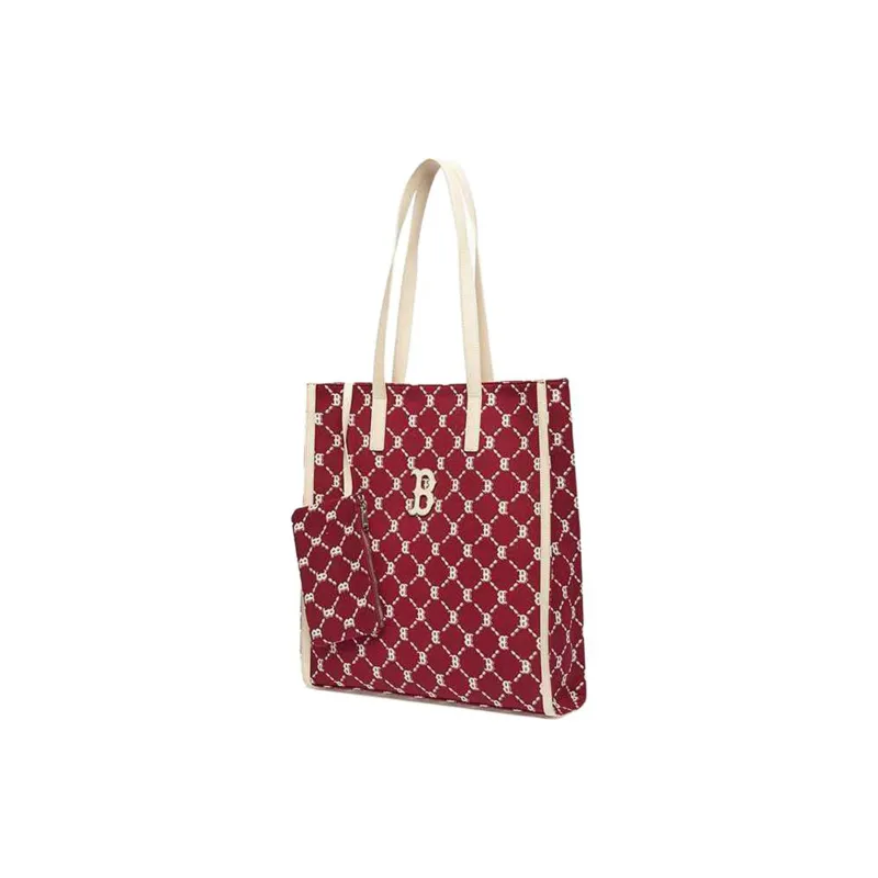 MLB Polyester Tote Bag, Shopping Bag, Combo Bag, Shoulder Bag, Handbag Regular Women's Red White Multicolor-0
