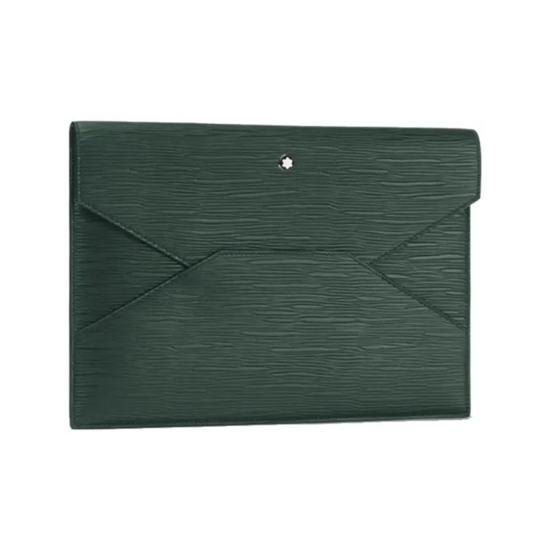 MONTBLANC Meisterstuck Cow Leather Clutch Men's British Green-1
