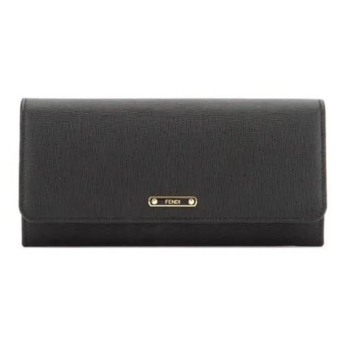 FENDI Leather Wallet, Wallet Women's Black