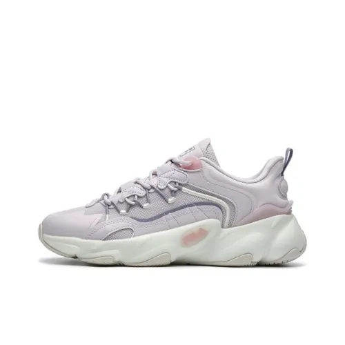 FILA Jagger Ⅱ Cushioning Anti-Slip And Wear-Resistant Low-Top Casual Shoes Women's Purple Gray