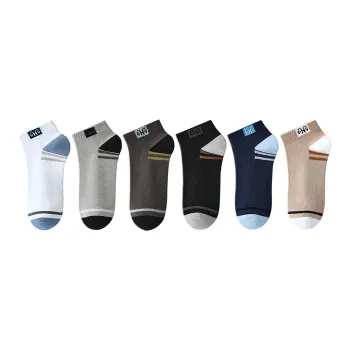 H-YXIANG No-Show Socks Men's 6 Pack