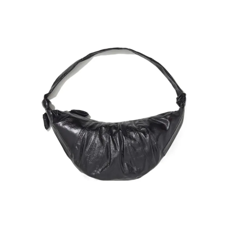 Lemaire Cotton Shoulder Bag, Crossbody Bag Tubas Women's Black-1