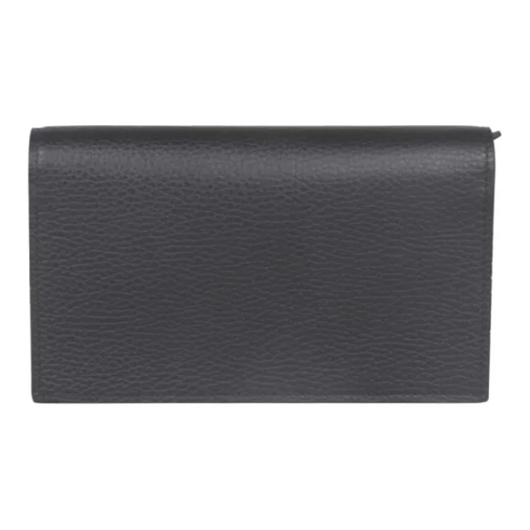 GUCCI Cow Leather Chain Bag Wallet, Shoulder Bag, Crossbody Bag Women's Black-3