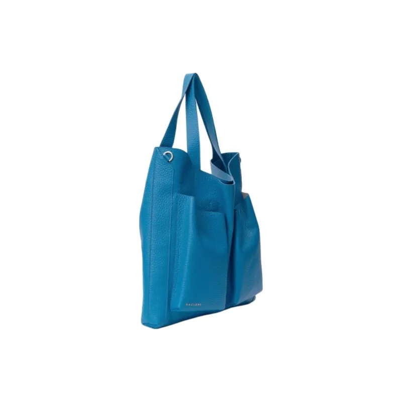 ORCIANI Grained Calfskin Portable Crossbody Bag Shoulder Bag Women's Electric Blue-1