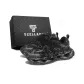 Jet Black (Distressed Lace-Up)