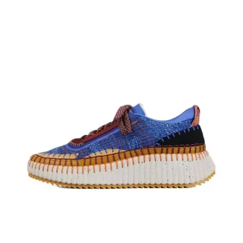 Chloé Nama Casual Shoes Women's Low Top Blue Yellow