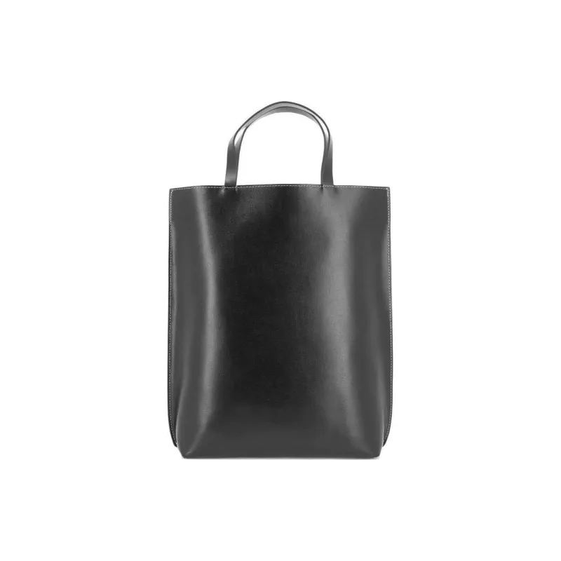 GANNI Leather Handbag Shoulder Bag Crossbody Bag Regular Women's Black-3