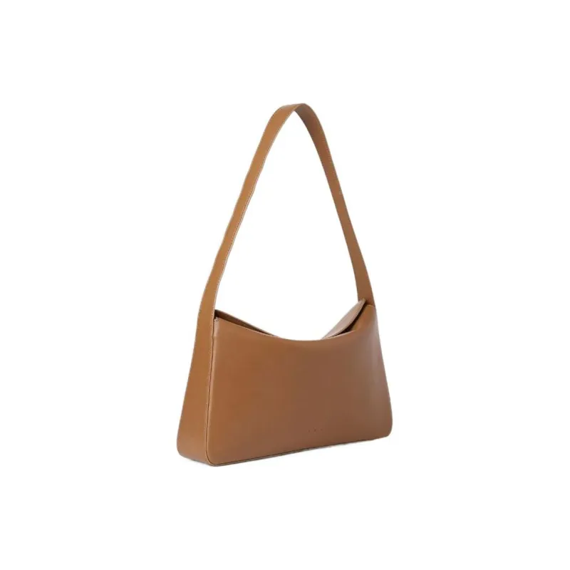 Balenciaga Leather Handbag Shoulder Bag Women's Brown-2