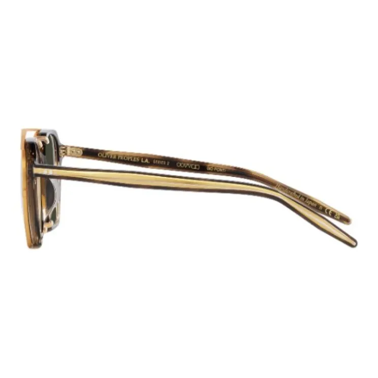 Oliver Peoples Aviator Sunglasses Men's Gold-2