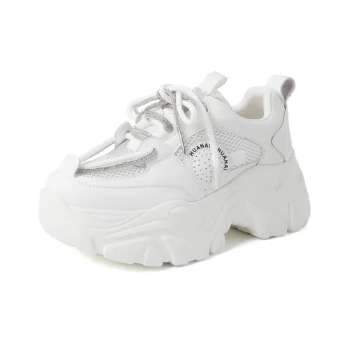 HUANAI Chunky Sneakers Unisex Low-Top